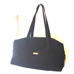 Vera Bradley Black Quilted Travel Bag